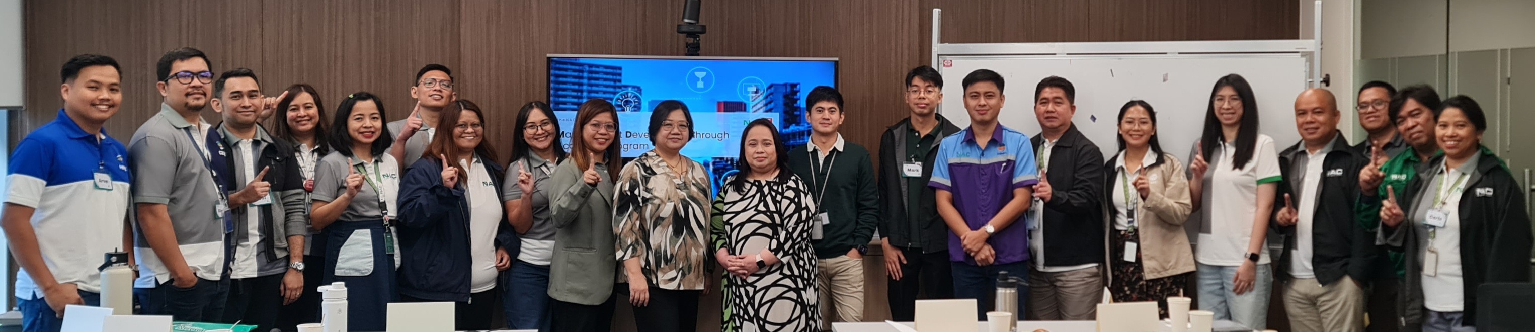 The pioneering cohort of OneNAC ELEVATE's Management Development Program during its inaugural session, delivered in partnership with De La Salle University's School of Lifelong Learning (DLSU SoLL).