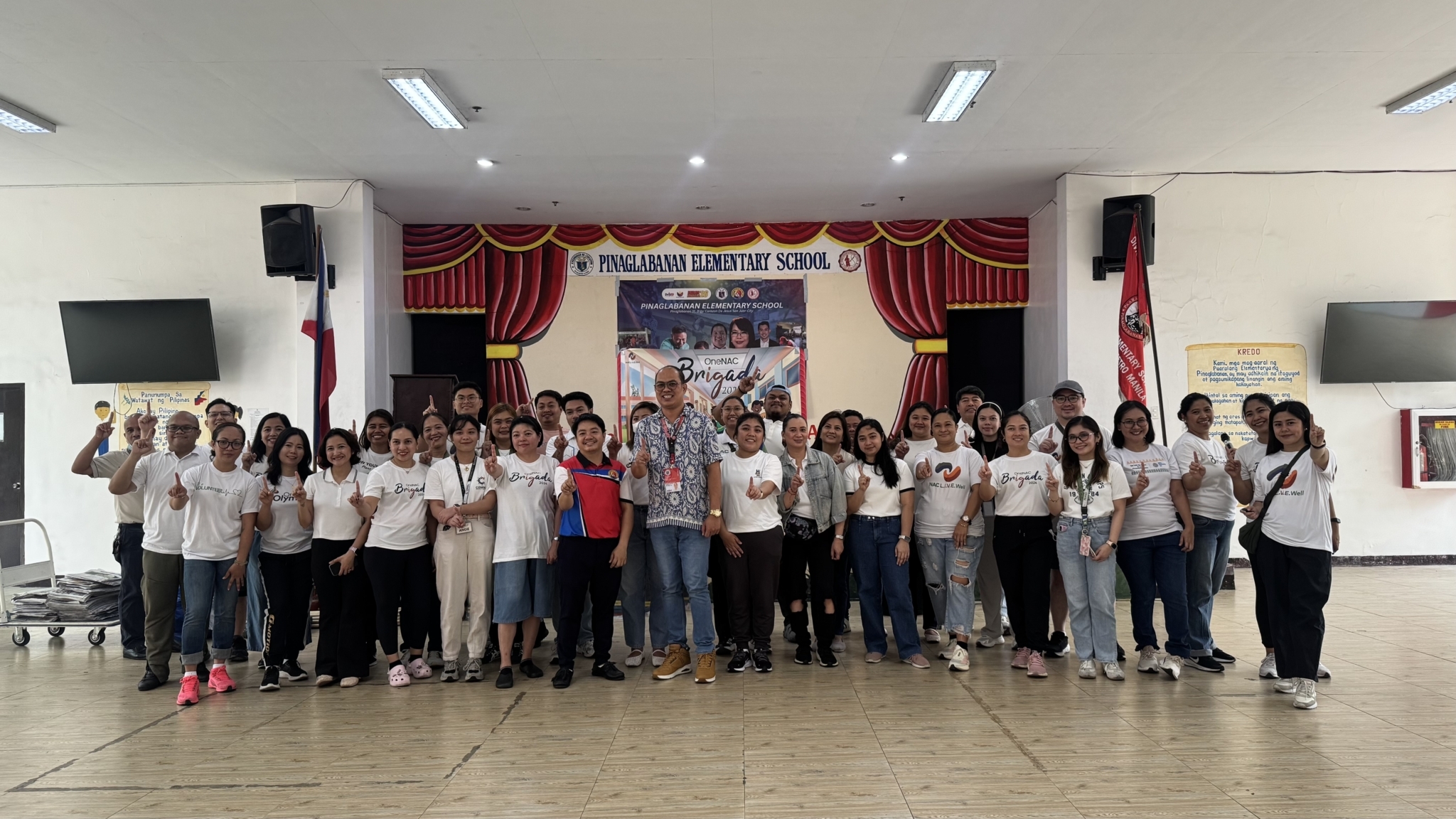 NAC Group Head Office employees take part in OneNAC Brigada, held in partnership with the Department of Education's Brigada Eskwela Program, at Pinaglabanan Elementary School in June 2026